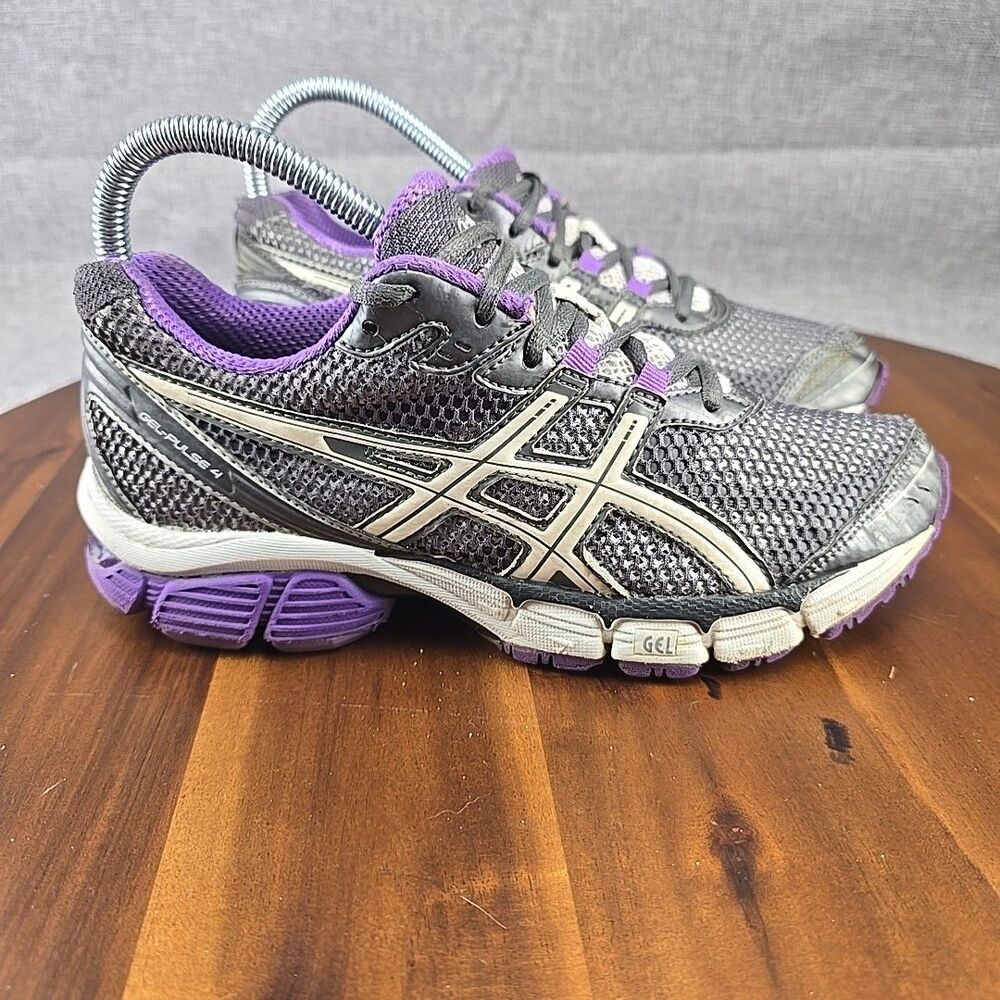 ASICS Gel Pulse Gray Purple Lace Up‎ Casual Running Sneakers Shoes Womens Size 6